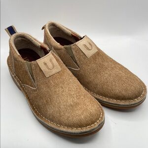 Tan Suede Slip-On Loafers handmade